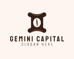 Gemini Coffee Bean logo design