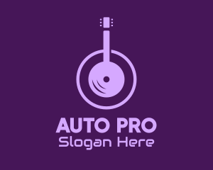Purple Guitar Headphones logo