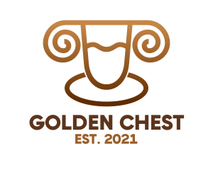 Golden Ram Sheep Wool logo design