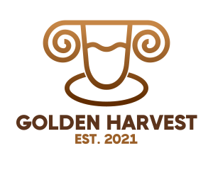 Golden Ram Sheep Wool logo design