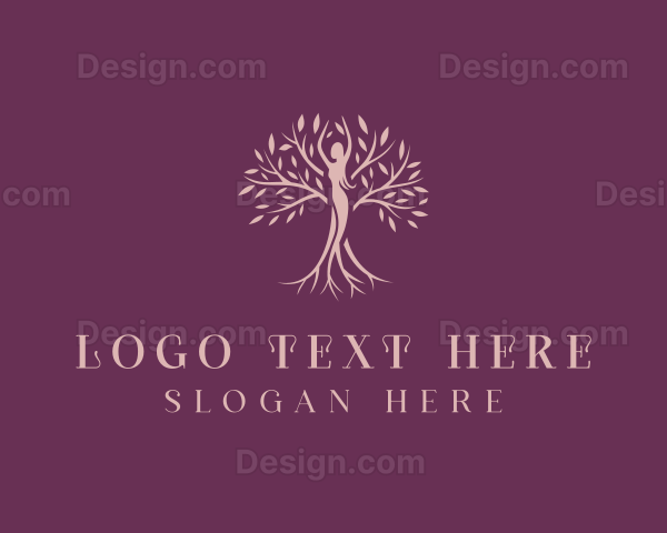 Organic Woman Tree Logo