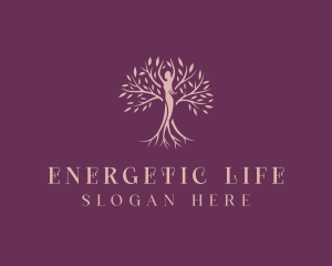 Organic Woman Tree logo design