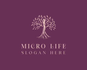 Organic Woman Tree logo design