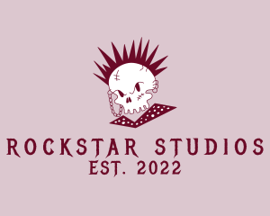 Skull Punk Rockstar logo