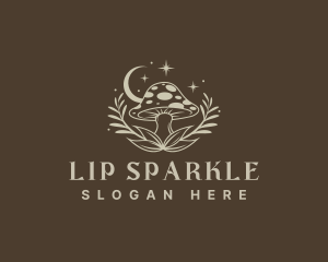 Sparkling Psychedlic Mushroom logo design