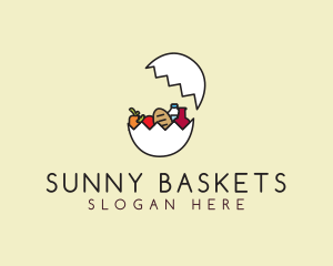Egg Grocery Shopping  logo design