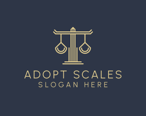 Law Firm Scales logo design