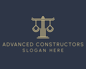 Law Firm Scales logo design