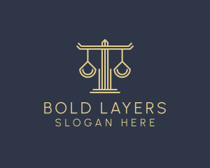 Law Firm Scales logo design