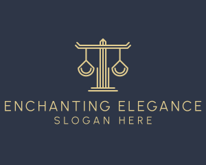 Law Firm Scales logo design