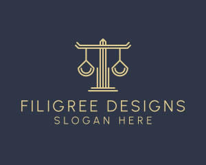 Law Firm Scales logo design