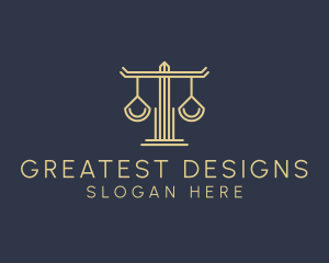 Law Firm Scales logo design