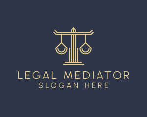 Law Firm Scales logo design