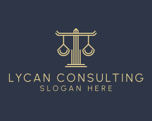 Law Firm Scales logo design