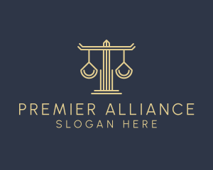 Law Firm Scales logo design