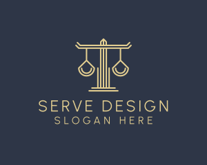 Law Firm Scales logo design