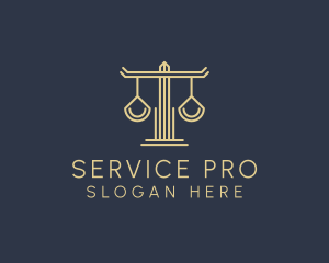 Law Firm Scales logo design