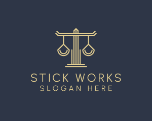 Law Firm Scales logo design