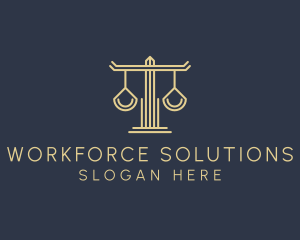 Law Firm Scales logo design