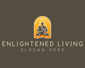 Monk Spiritual Meditate logo