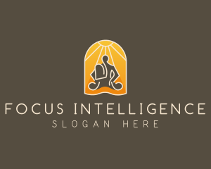 Monk Spiritual Meditate logo