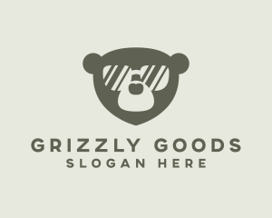 Sunglasses Grizzly Bear logo design