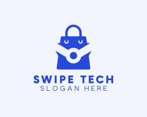 Tech Shopping Bag logo design