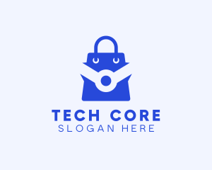 Tech Shopping Bag logo design