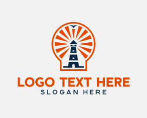 Coastal Lighthouse Tower logo