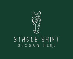 Horse Head Animal logo design