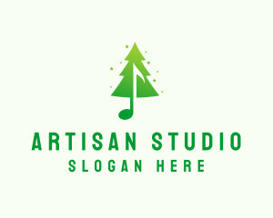 Christmas Music Studio logo design