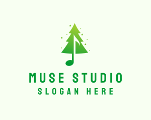 Christmas Music Studio logo design