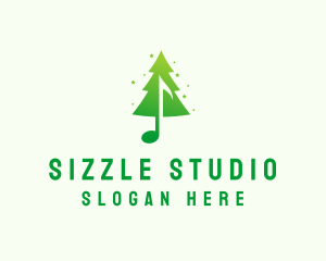 Christmas Music Studio logo design