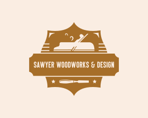 Woodworking Carpenter Tools logo design