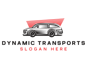 SUV Car Transportation logo design