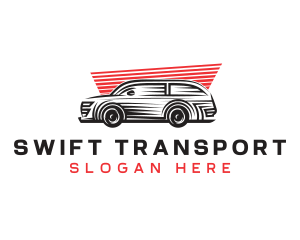 SUV Car Transportation logo design