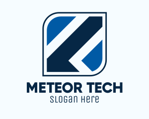 Blue Tech Application logo design