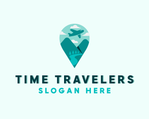 Travel Plane Tourism logo design