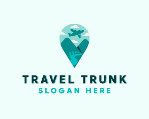 Travel Plane Tourism logo design