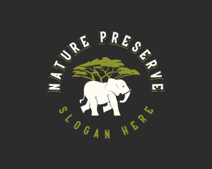 Elephant Wildlife Safari logo design