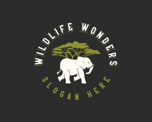 Elephant Wildlife Safari logo design