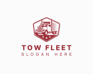 Haulage Truck Logistics logo design