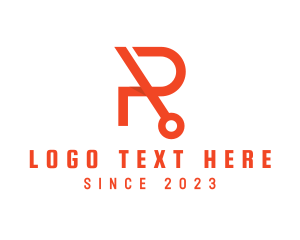 Modern Tech Letter R logo