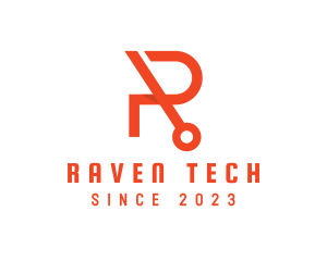 Modern Tech Letter R logo design