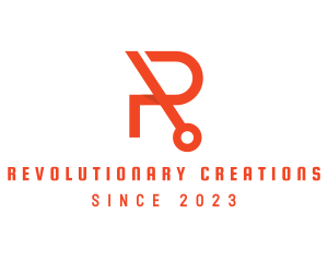 Modern Tech Letter R logo design