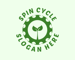 Green Plant Cog logo