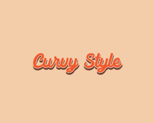 Retro Style Cursive logo design