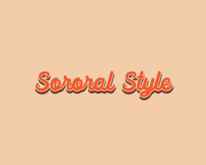 Retro Style Cursive logo design