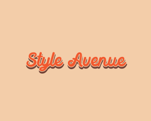 Retro Style Cursive logo design