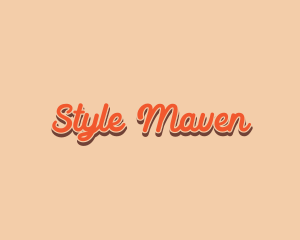 Retro Style Cursive logo design